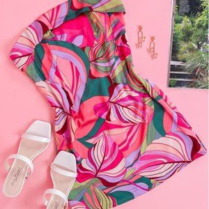 Pink Strapless Dress